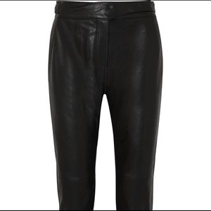 NWT Rag & Bone Lambskin Leather Black Mila Pants 6